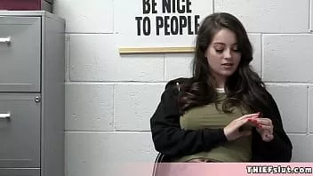 play Cute half french shoplifter brunette teen caught in the act