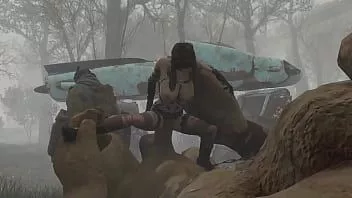 Reproduzir Fallout 4: Clara fode gigante super mutante